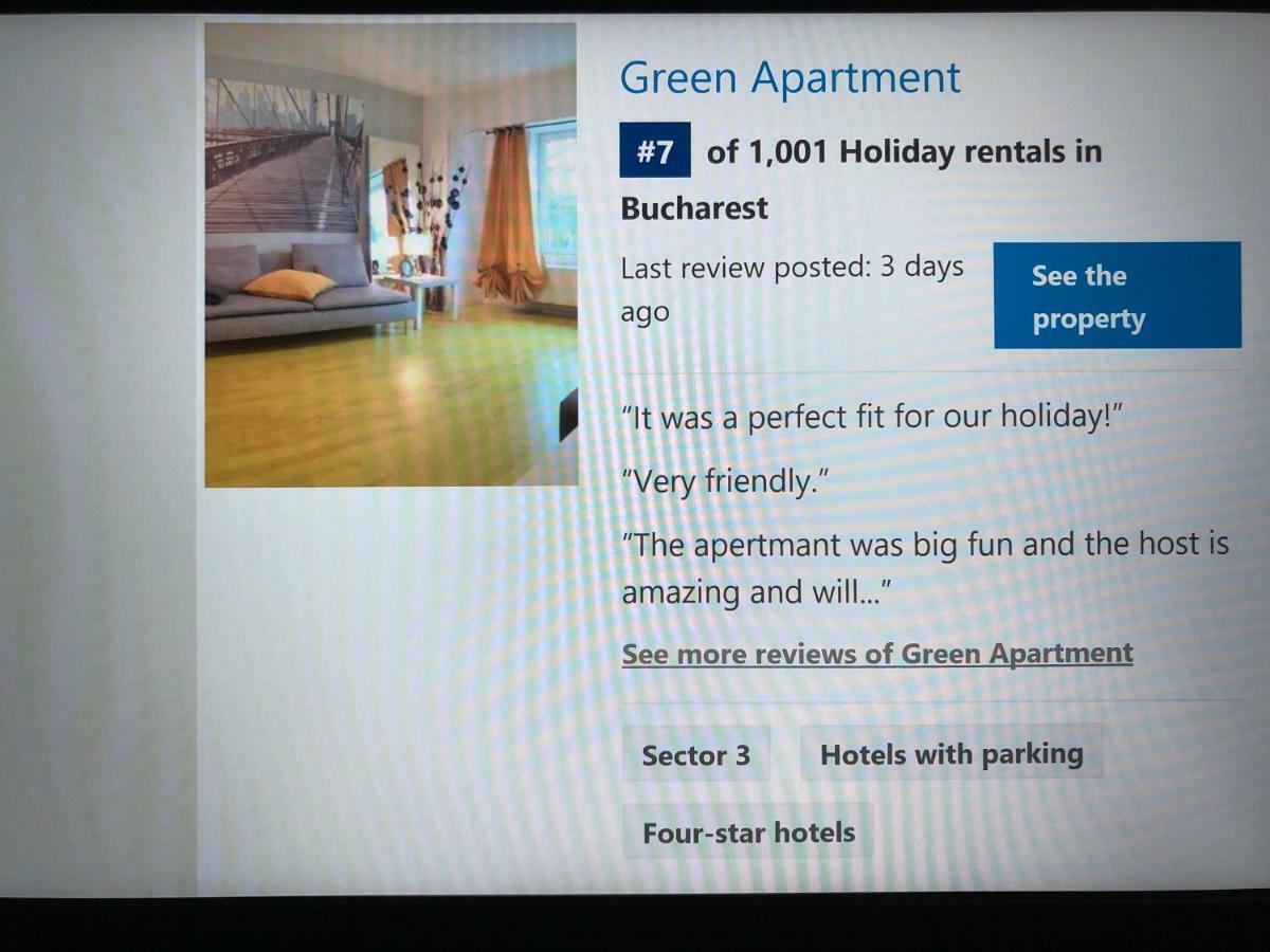 Green Apartment 6 Bukarest Exteriör bild