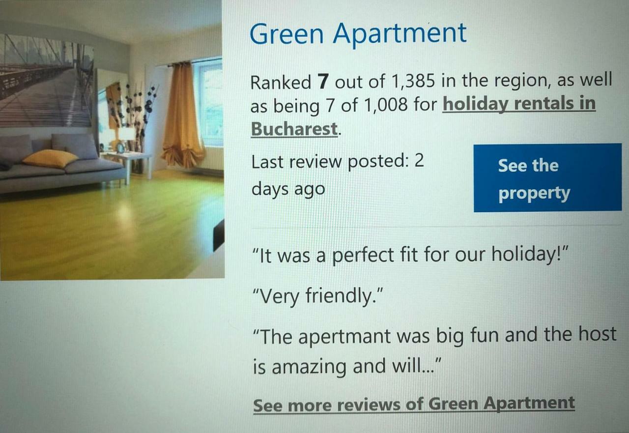 Green Apartment 6 Bukarest Exteriör bild